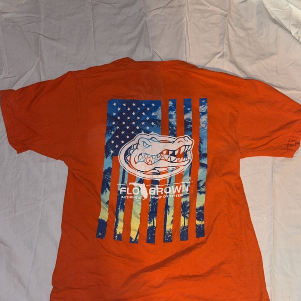 Men's Orange Graphic Tee
